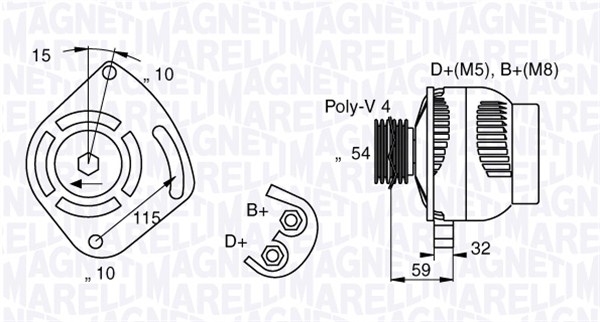 MAGNETI MARELLI Generátor MAN7001_MM