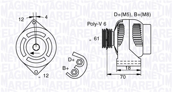 MAGNETI MARELLI Generátor MAN7005_MM