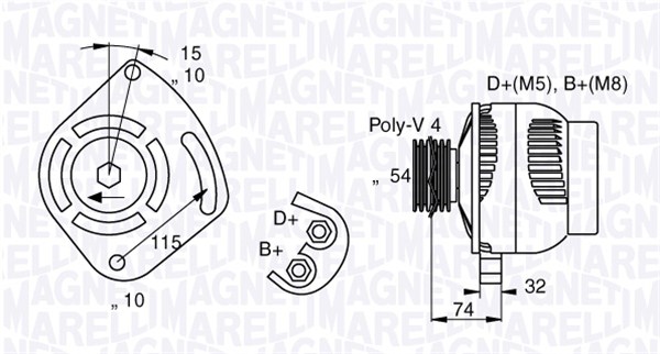 MAGNETI MARELLI Generátor MAN7011_MM