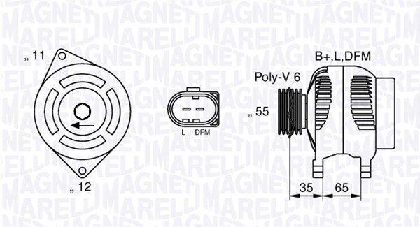 MAGNETI MARELLI Generátor MAN7014_MM