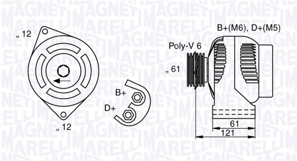 MAGNETI MARELLI Generátor MAN7017_MM