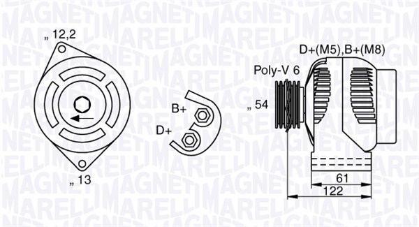 MAGNETI MARELLI Generátor MAN7018_MM