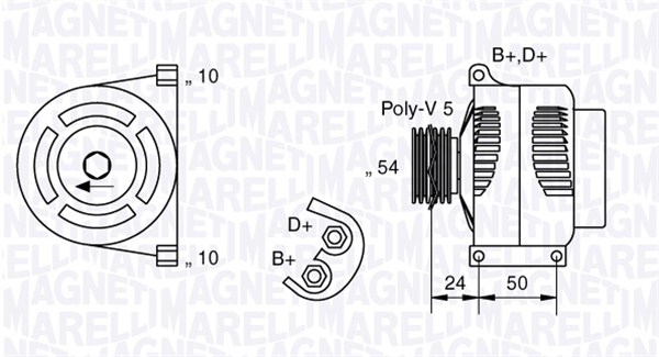 MAGNETI MARELLI Generátor MAN7027_MM