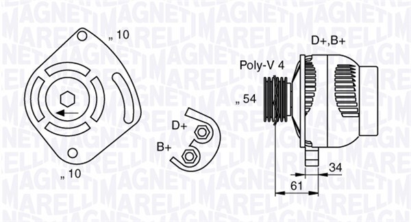 MAGNETI MARELLI Generátor MAN7030_MM