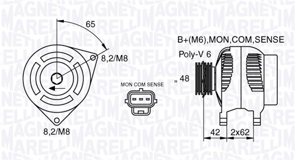 MAGNETI MARELLI Generátor MAN7409_MM