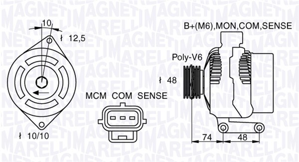 MAGNETI MARELLI Generátor MAN7411_MM