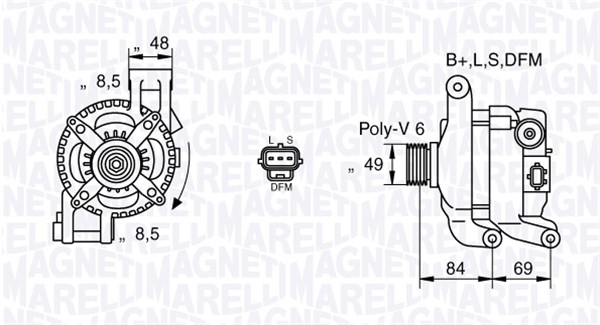 MAGNETI MARELLI Generátor MAN7417_MM