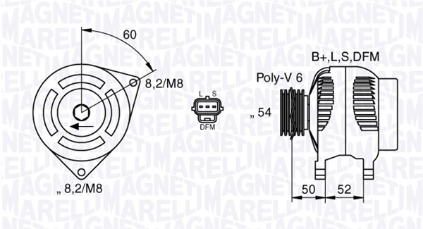 MAGNETI MARELLI Generátor MAN7419_MM