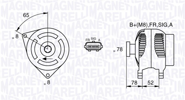 MAGNETI MARELLI Generátor MAN7421_MM