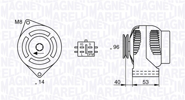 MAGNETI MARELLI Generátor MAN7427_MM