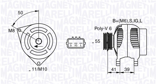 MAGNETI MARELLI Generátor MAN7431_MM