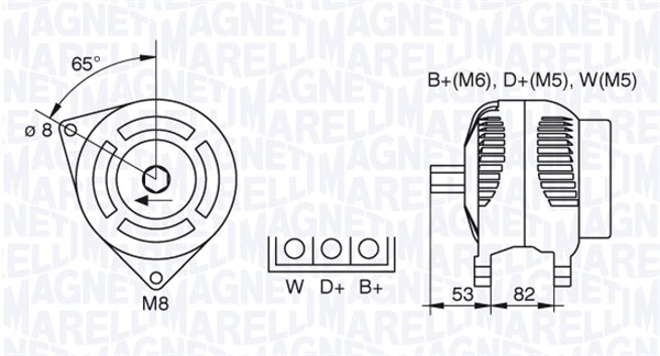 MAGNETI MARELLI Generátor MQA018_MM