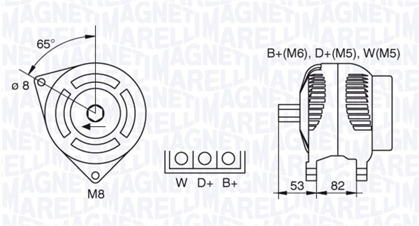 MAGNETI MARELLI Generátor MAN7461_MM