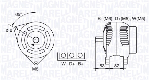 MAGNETI MARELLI Generátor MAN7462_MM