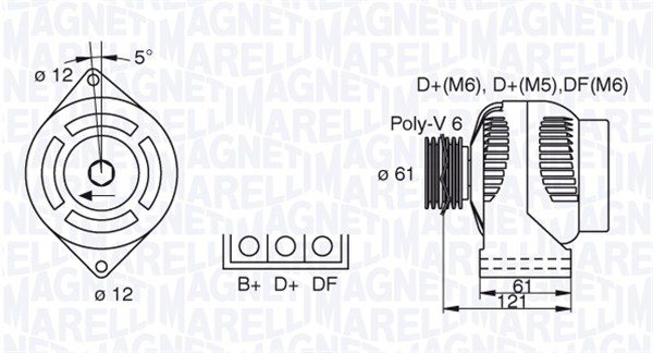 MAGNETI MARELLI Generátor MAN7491_MM