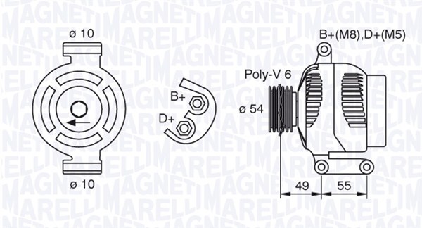 MAGNETI MARELLI Generátor MAN7494_MM