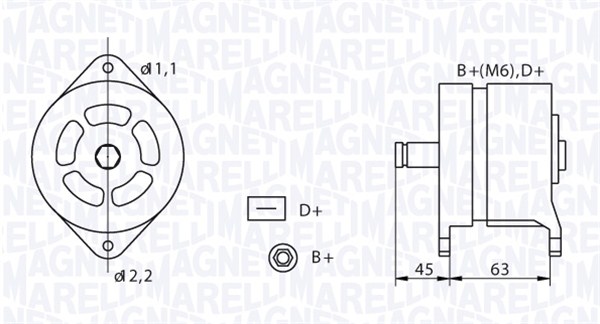 MAGNETI MARELLI Generátor MAN774_MM