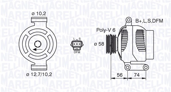 MAGNETI MARELLI Generátor MAN8006_MM