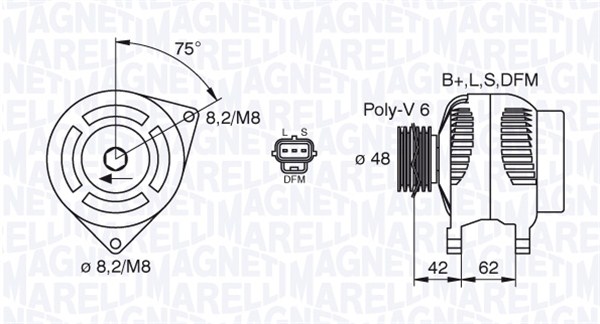 MAGNETI MARELLI Generátor MAN8008_MM