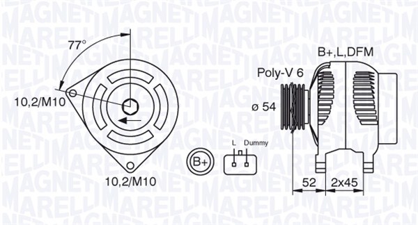 MAGNETI MARELLI Generátor MAN963_MM