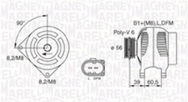 MAGNETI MARELLI Generátor MQA1446_MM