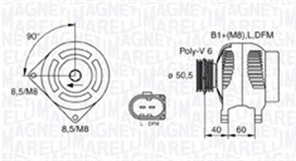 MAGNETI MARELLI Generátor MQA1542_MM