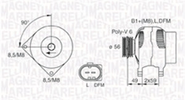 MAGNETI MARELLI Generátor MQA1378_MM