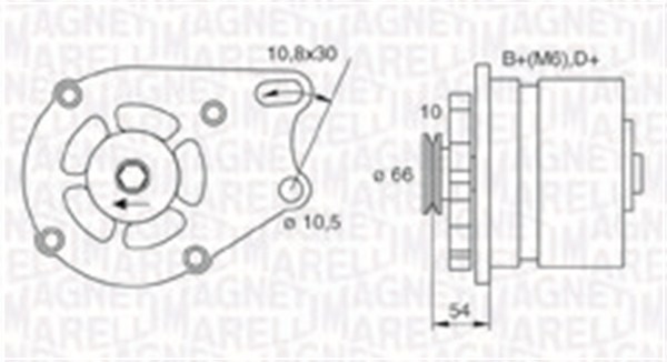 MAGNETI MARELLI Generátor MQA893_MM