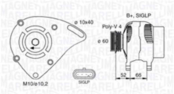 MAGNETI MARELLI Generátor MQA1253_MM