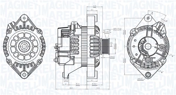 MAGNETI MARELLI Generátor MQA1053_MM