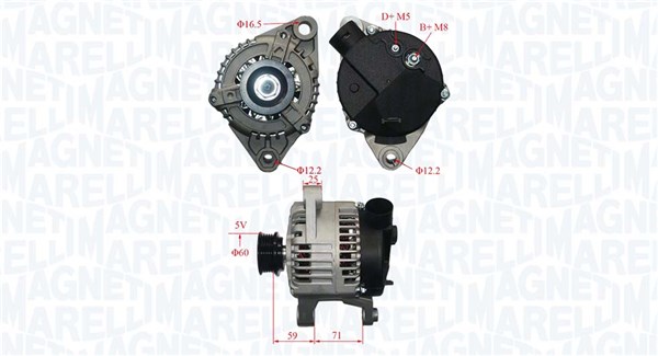 MAGNETI MARELLI Generátor MQA1221_MM