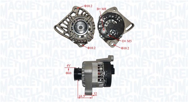 MAGNETI MARELLI Generátor MQA1349_MM