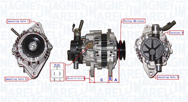 MAGNETI MARELLI Generátor MQA1711_MM