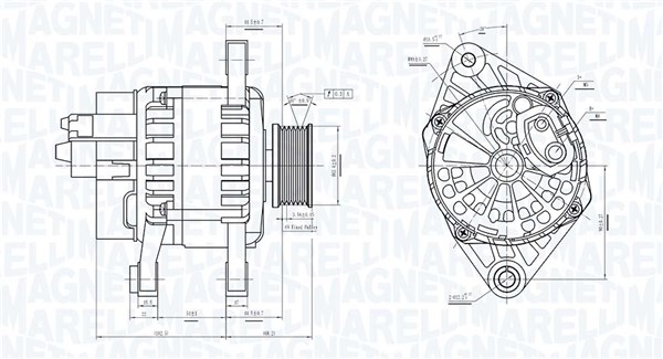 MAGNETI MARELLI Generátor MQA1743_MM