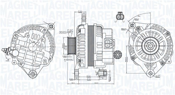 MAGNETI MARELLI Generátor MQA1898_MM