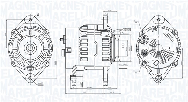 MAGNETI MARELLI Generátor MQA40850_MM