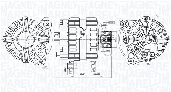 MAGNETI MARELLI Generátor MQA6381_MM