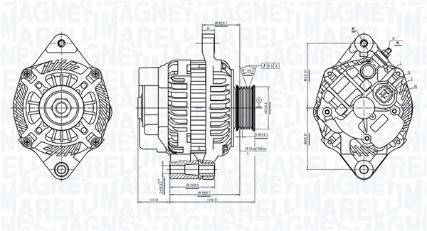 MAGNETI MARELLI Generátor MQA6439_MM