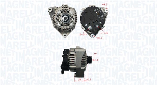 MAGNETI MARELLI Generátor MQA845_MM