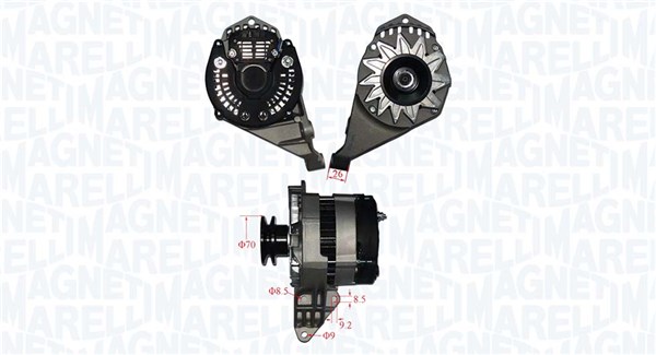 MAGNETI MARELLI Generátor MQA889_MM