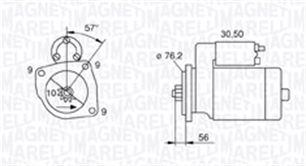 MAGNETI MARELLI Önindító MQS801_MM