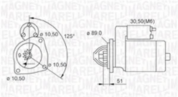 MAGNETI MARELLI Önindító MQS1112_MM