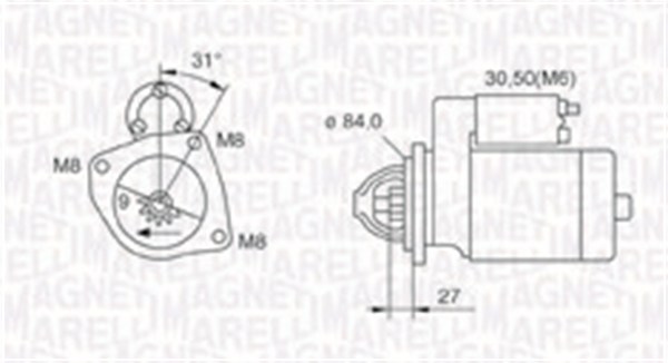 MAGNETI MARELLI Önindító MQS1203_MM