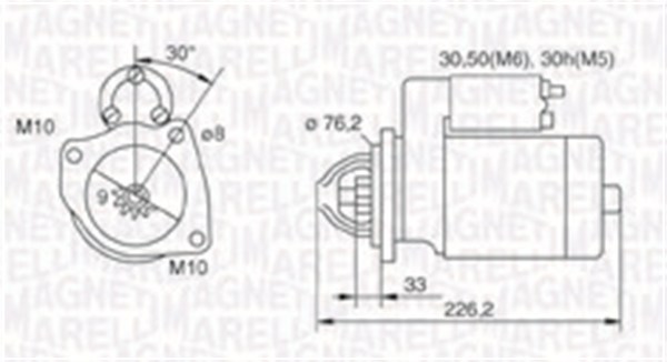 MAGNETI MARELLI Önindító MQS1067_MM