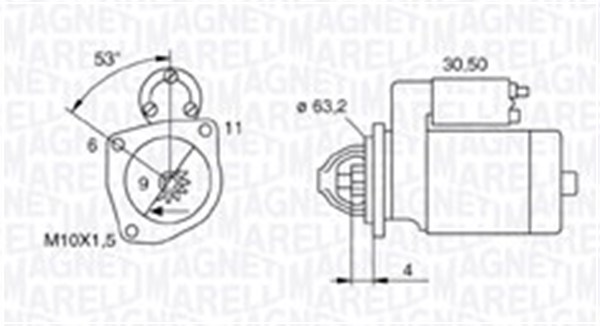 MAGNETI MARELLI Önindító MQS1057_MM