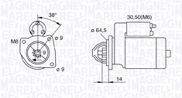 MAGNETI MARELLI Önindító MQS796_MM