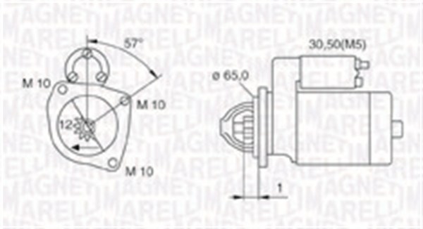 MAGNETI MARELLI Önindító MQS1252_MM