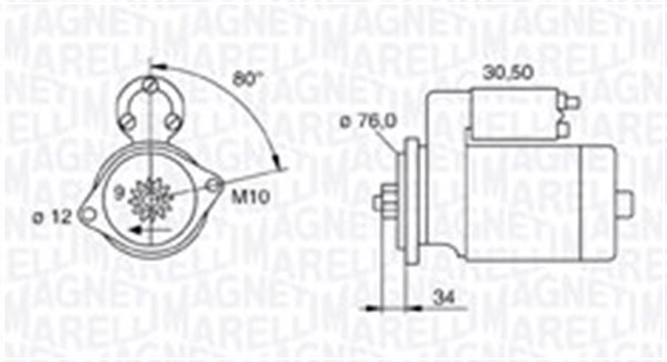 MAGNETI MARELLI Önindító MQS1321_MM