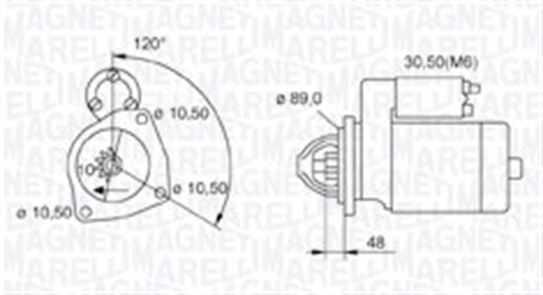 MAGNETI MARELLI Önindító MQS1268_MM