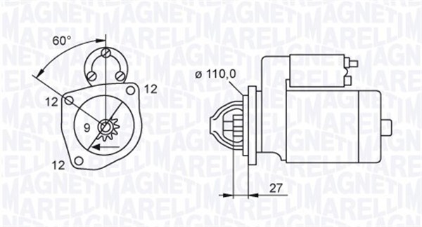 MAGNETI MARELLI Önindító MQS039_MM